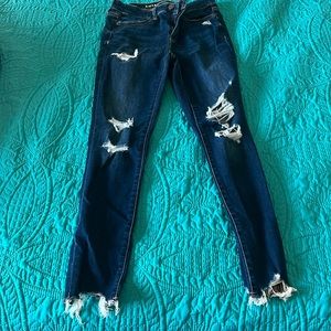 American eagle dark wash next level stretch size 8